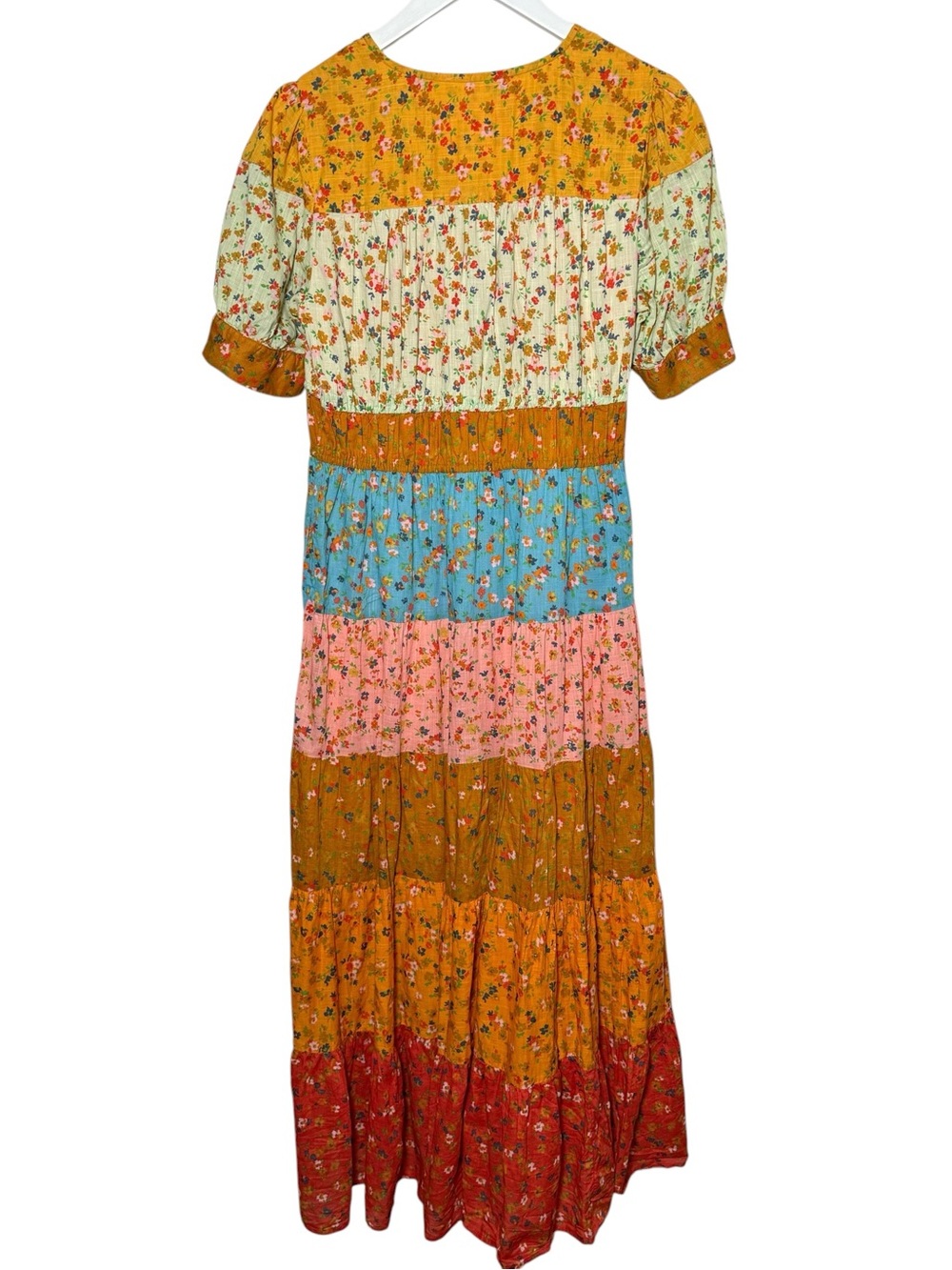 Anthropologie Tiered & True Floral Maxi Dress Size Medium - Picture 4 of 11
